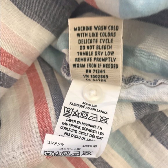 LL Bean Linen Tunic - Picture 5 of 7